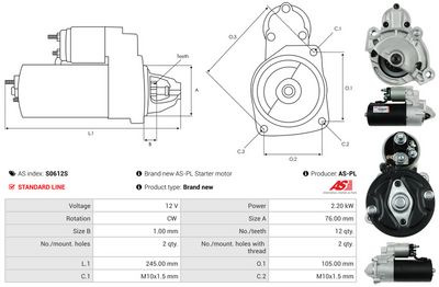 STARTER AS-PL S0612S 4