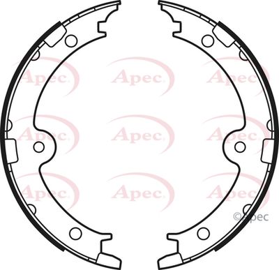 Brake Shoe Set, parking brake APEC SHU755