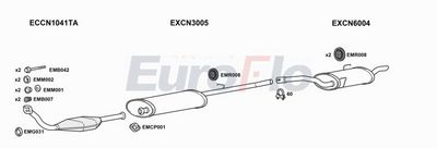 Układ wydechowy EUROFLO CNDIS19D7008B