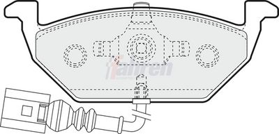 Fahren Brake Pad Set, disc brake FBP3031