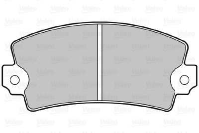 Комплект тормозных колодок, дисковый тормоз VALEO 598077 для PEUGEOT 104