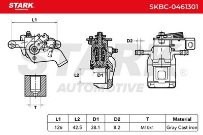 спирачен апарат STARK SKBC-0461301