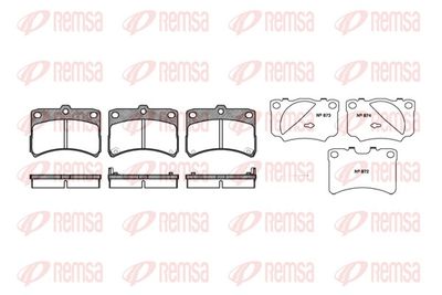 Brake pad set, disc brake