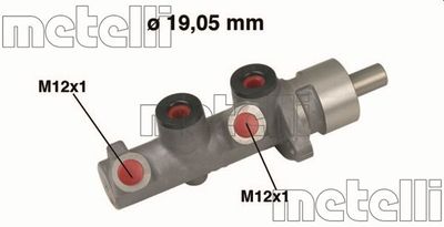 METELLI 05-0472 Ремкомплект тормозного цилиндра  для SMART CABRIO (Смарт Кабрио)