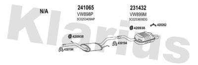 Układ wydechowy KLARIUS 931727E
