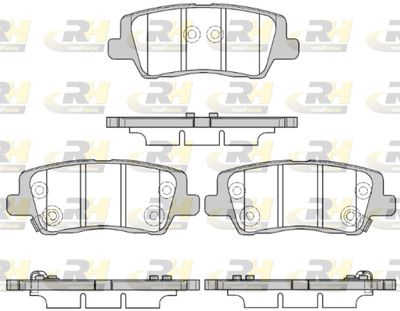 Комплект тормозных колодок, дисковый тормоз ROADHOUSE 21564.05 для CADILLAC ATS