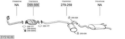 Изпускателна система BOSAL SYS16330