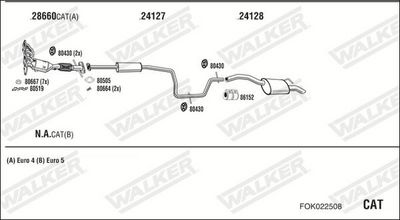 Изпускателна система WALKER FOK022508