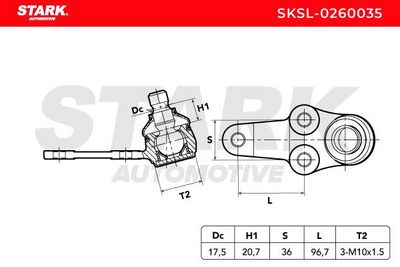 Шарнири STARK SKSL-0260035