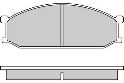 Комплект тормозных колодок, дисковый тормоз E.T.F. 12-0233 для MITSUBISHI L300