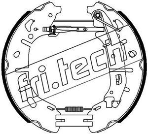 fri.tech. 16459 Ремкомплект барабанных колодок  для FIAT DOBLO (Фиат Добло)
