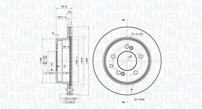 спирачен диск MAGNETI MARELLI 360406202301