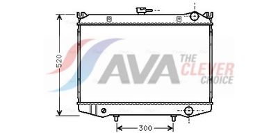 радиатор, охлаждане на двигателя AVA Clever Choice DN2064