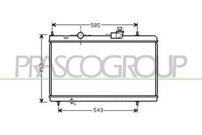 RADIATOR RACIRE MOTOR PRASCO CI520R001