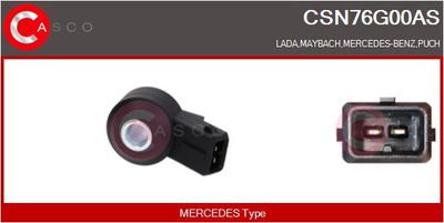 Senzor klepání CASCO CSN76G00AS