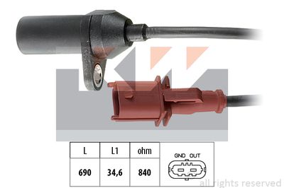 Датчик импульсов KW 453 356 для LANCIA Y