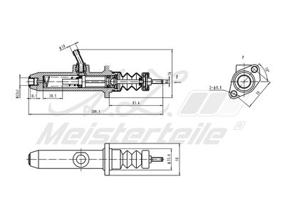 горна помпа на съединител A.Z. Meisterteile AZMT-47-030-1032