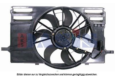 Вентилятор, охлаждение двигателя AKS DASIS 228043N для VOLVO V50