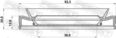 SIMERING AX CARDANIC FEBEST 95HES38821420X 1