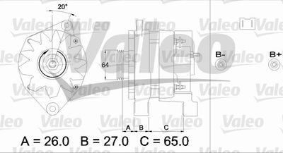 Генератор VALEO 436461 для RENAULT CLIO
