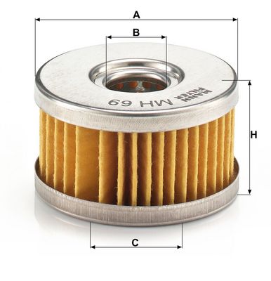 ÖLFILTER MANN-FILTER MH69 1