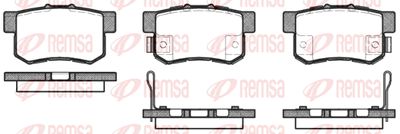 Комплект тормозных колодок, дисковый тормоз KAWE 0325 52 для HONDA (GAC) ODYSSEY