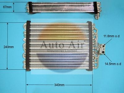 Auto Air Gloucester Evaporator, air conditioning 21-5639