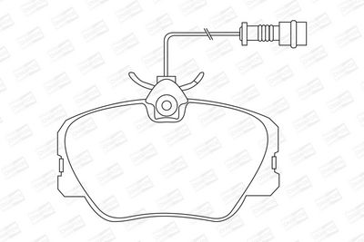 BREMSBELAGSATZ SCHEIBENBREMSE CHAMPION 571382CH 1