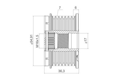SISTEM ROATA LIBERA GENERATOR VALEO 588446 2