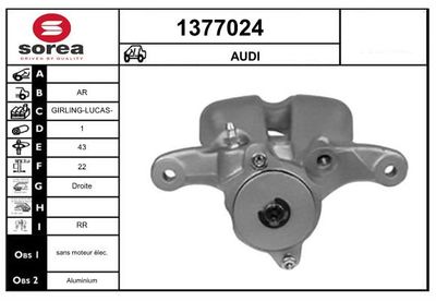 BREMSSATTEL SNRA 1377024
