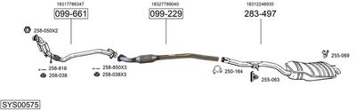 Изпускателна система BOSAL SYS00575