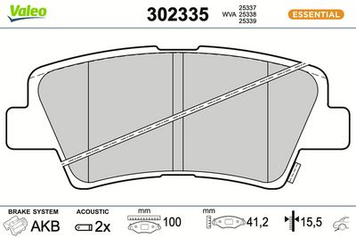 BREMSBELAGSATZ SCHEIBENBREMSE