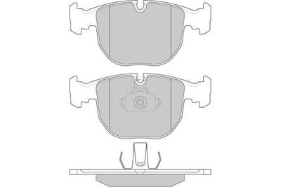 Комплект тормозных колодок, дисковый тормоз E.T.F. 12-0774 для ALPINA B10