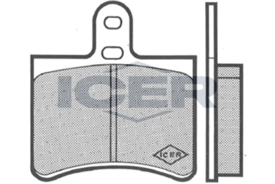 Комплект тормозных колодок, дисковый тормоз ICER 180214 для FIAT 242