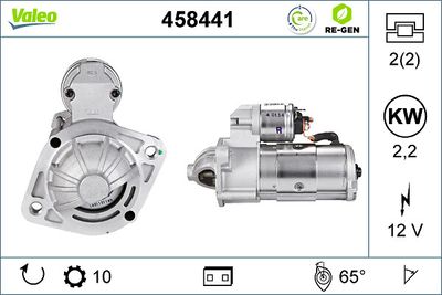 Startmotor VALEO 458441