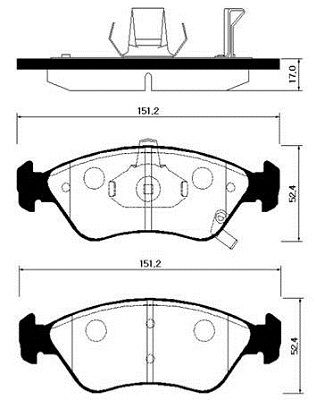 HSB GOLD HP1007 Тормозные колодки для KIA (Киа)