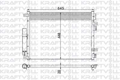 Конденсатор, кондиционер KRAFTVOLL GERMANY 08060146 для CHRYSLER 300C