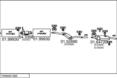 SISTEM DE ESAPAMENT MTS VW0050128A006250