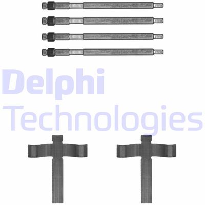 Комплектующие, колодки дискового тормоза DELPHI LX0707 для TESLA MODEL S	
