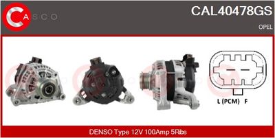 GENERATOR / ALTERNATOR CASCO CAL40478GS