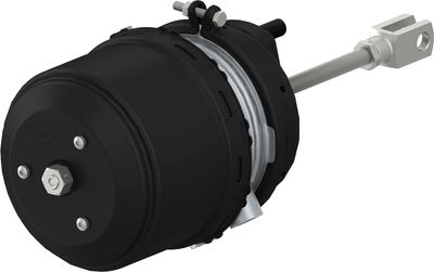 Brake servo-motor Achter (24/30, beroerte: 64mm/64mm, M22x1,5mm, 215, trommel, met vork)