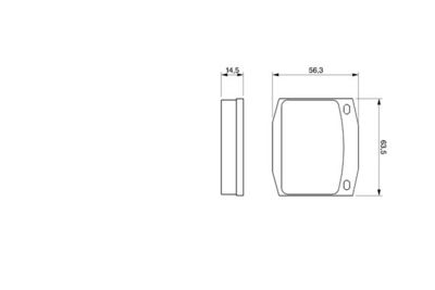 Комплект тормозных колодок, дисковый тормоз BOSCH 0 986 463 911 для NISSAN SUNNY