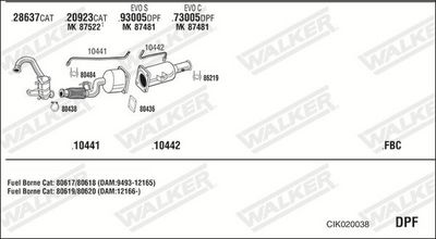 Изпускателна система WALKER CIK020038