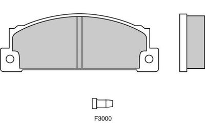 Комплект тормозных колодок, дисковый тормоз E.T.F. 12-0158 для SEAT RITMO