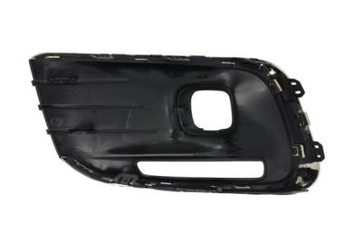 Voorbumper afdekking Voor Rechts (met mistlampgaten, met dagrijlichten gaten, plastic, chroom/zwart) past: CITROEN C-ELYSEE 11.16-