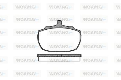 Комплект тормозных колодок, дисковый тормоз WOKING P1573.00 для MORGAN FOUR