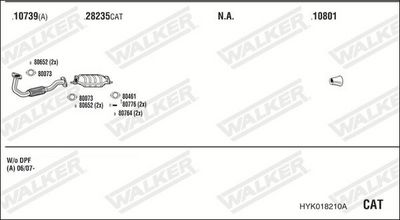 ABGASANLAGE WALKER HYK018210A