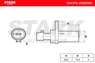 импулсен датчик, колянов вал STARK SKCPS-0360180