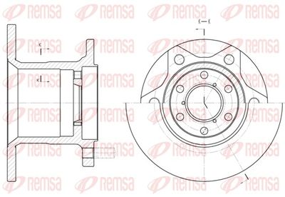 Tarcza hamulcowa REMSA 6243.00