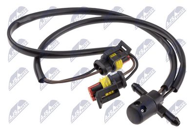 Plovimo skysčio purkštukas, priekinis langas